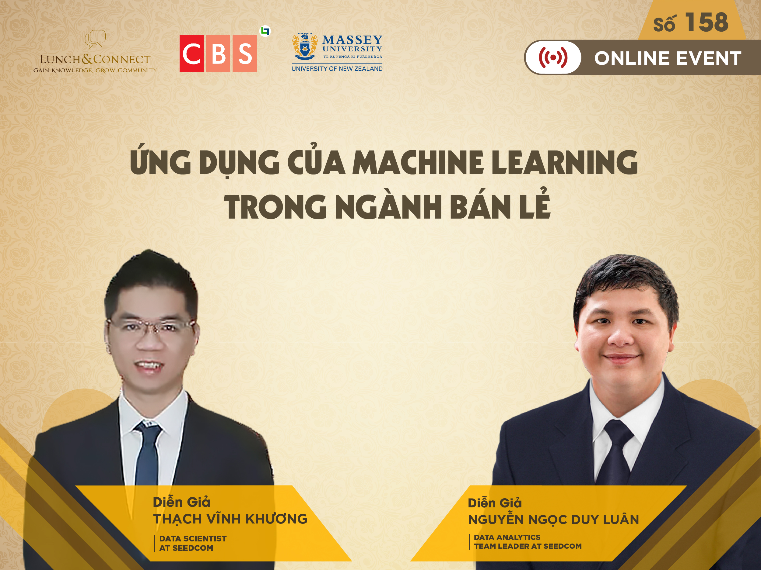 [ Lunch&Connect Số 158 ] – FINANCE COMMUNITY –  ỨNG DỤNG CỦA MACHINE LEARNING TRONG NGÀNH BÁN LẺ